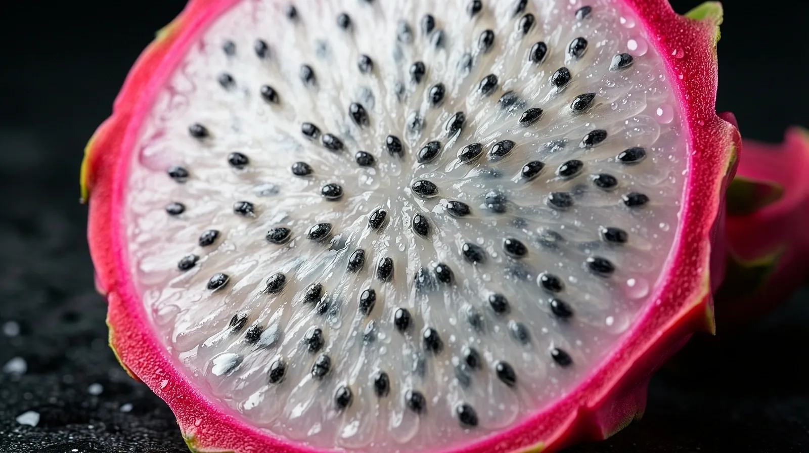 Textura macro de fruta tropical