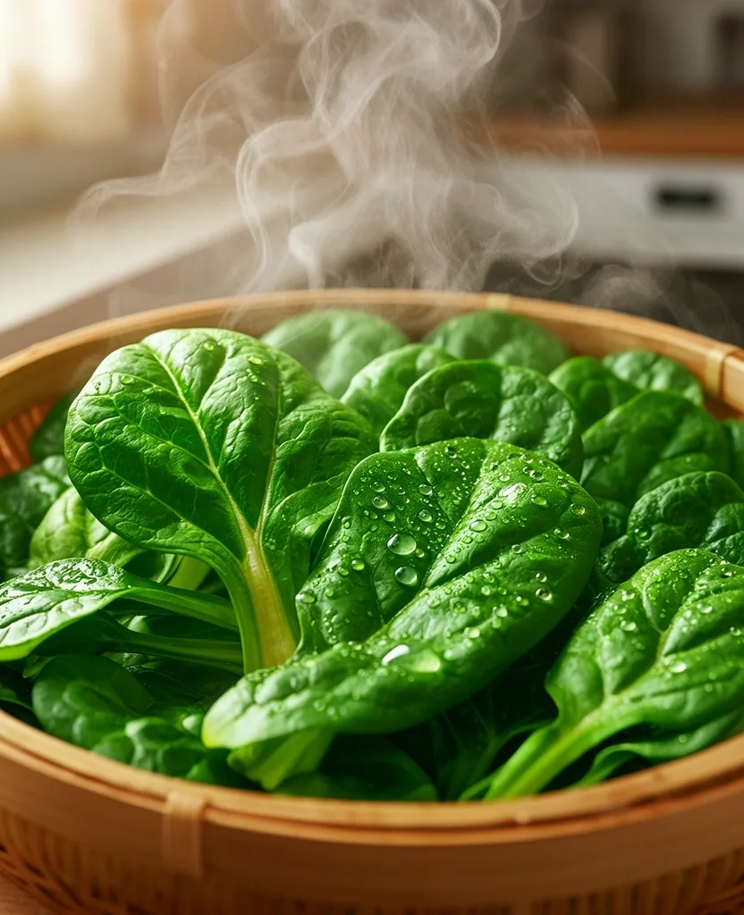 Preparación de vegetales al vapor