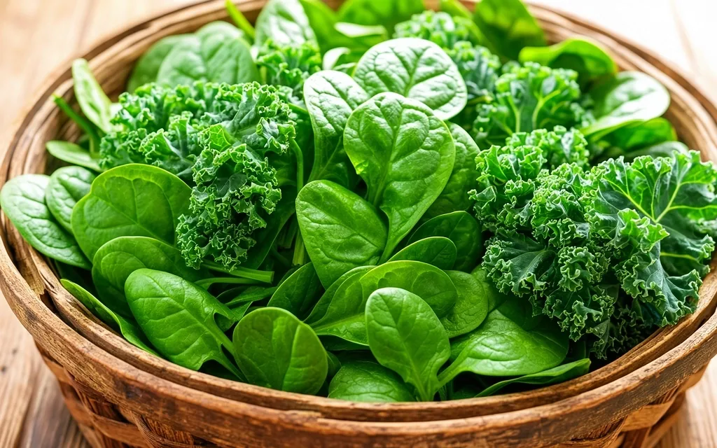 Vegetales de hoja verde frescos en Colombia